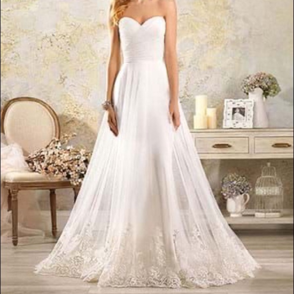 Alfred Angelo Ivory Aline wedding dress
